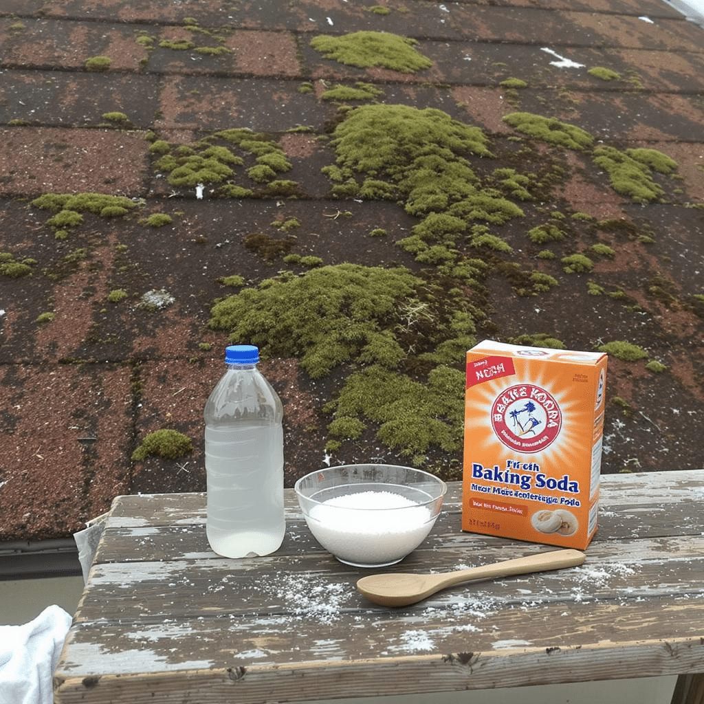 Anti mousse naturel vinaigre + bicarbonate de soude : recette écologique pour toiture